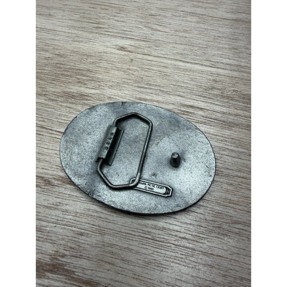 Lone Star Beer Vintage Belt Buckle 1982 Solid Brass Western Texas Cowboy - Picture 2 of 2